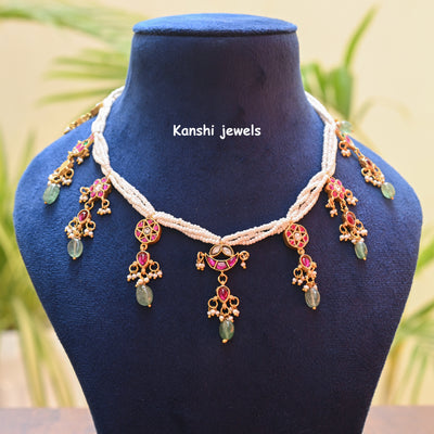 Jadau Pearl Necklace