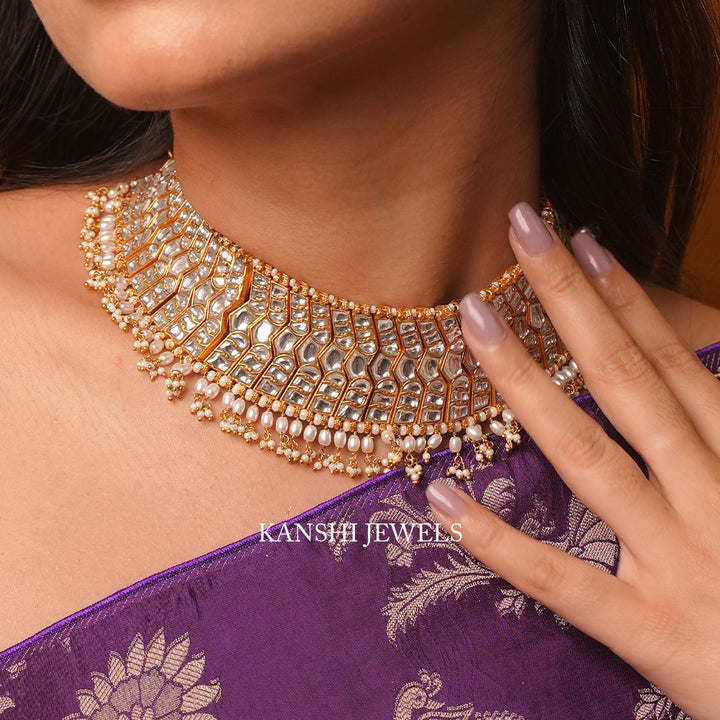 Jadau rani necklace