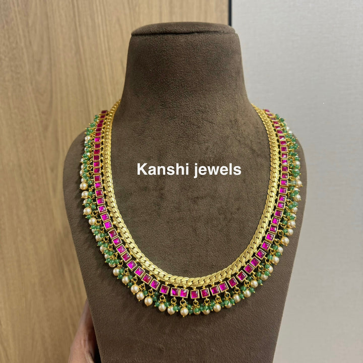 Kanshijewels , dulhan necklace , chokar necklace, kundan necklace, jadau necklace,  kanshi jewellery