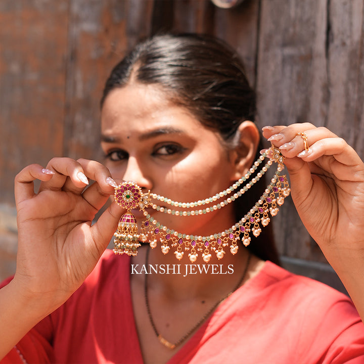 Elegant jadau dulhan jhumkas