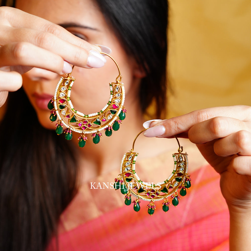 Designer chandbali earrings