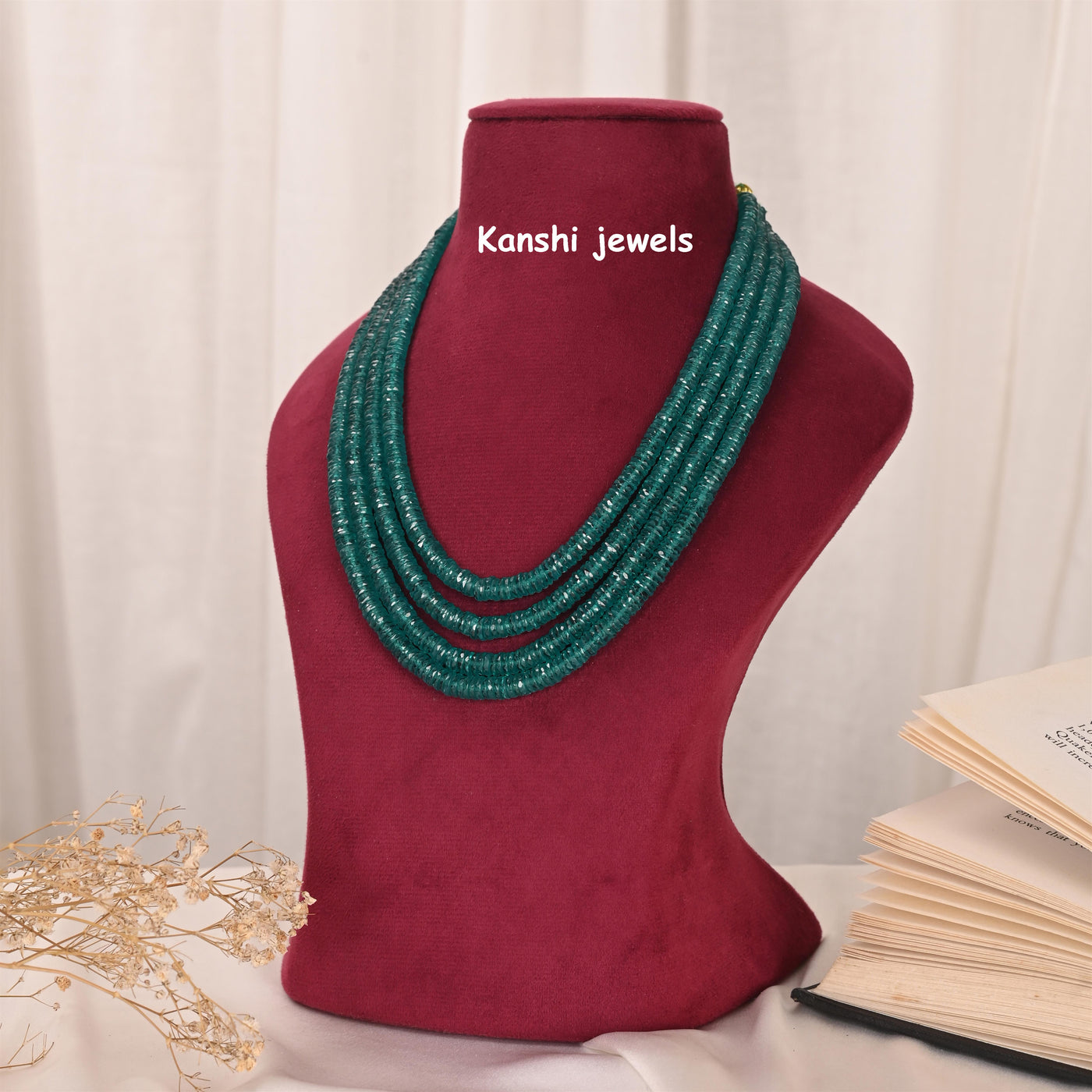 Green onyex mala