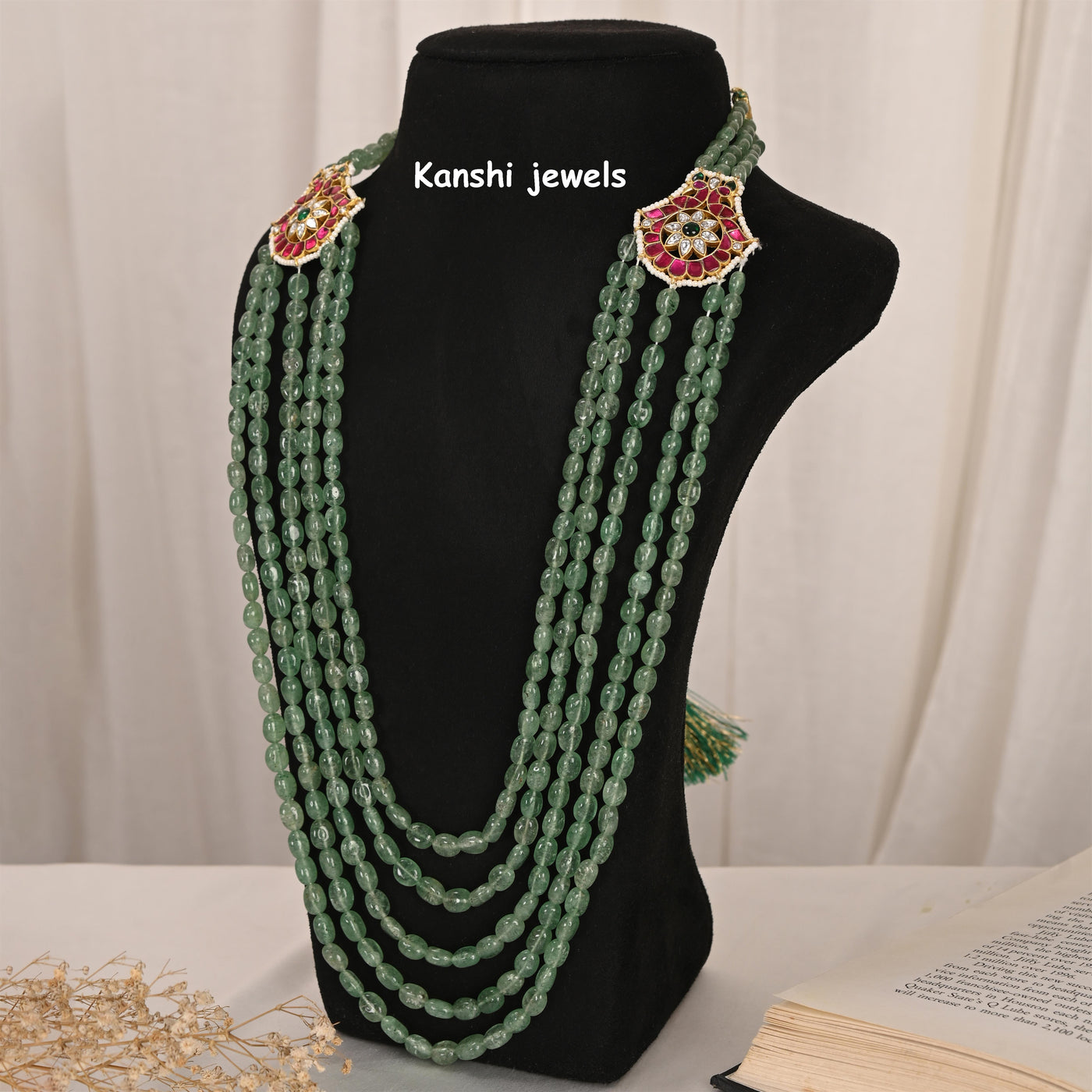 Kundan russian necklace