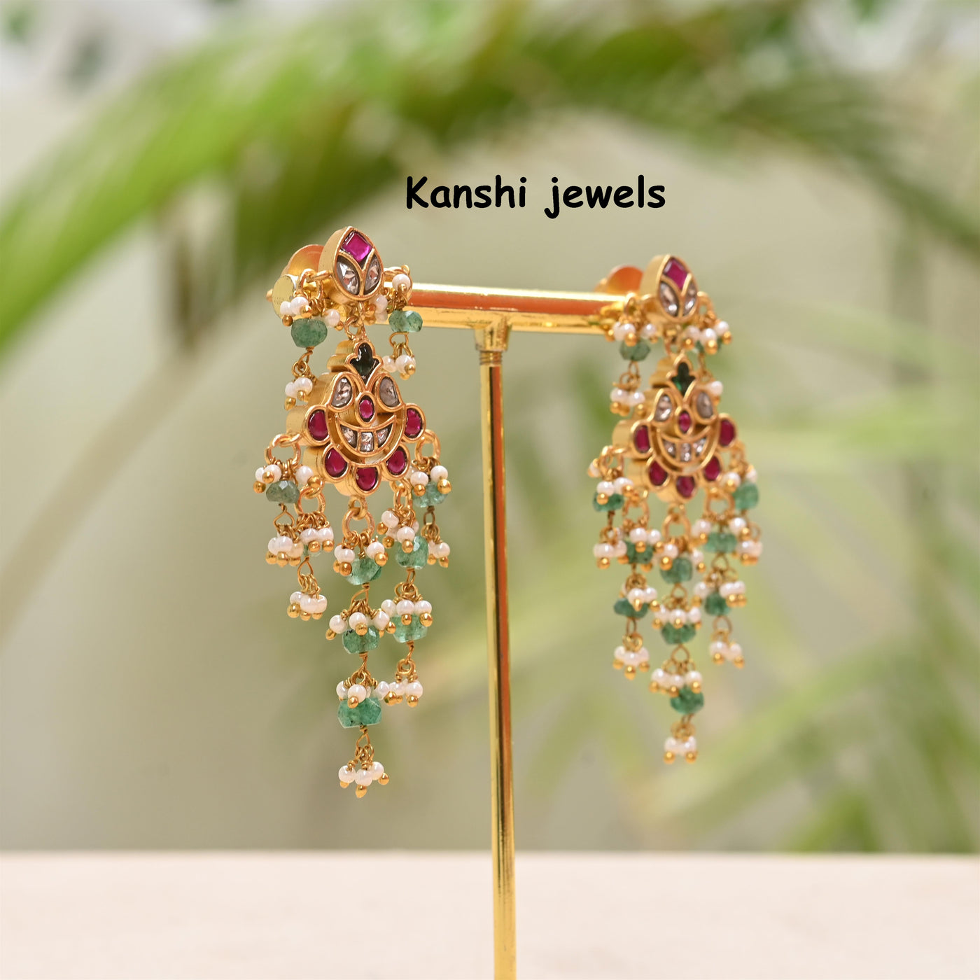 Jadau Kundan Stud Earrings