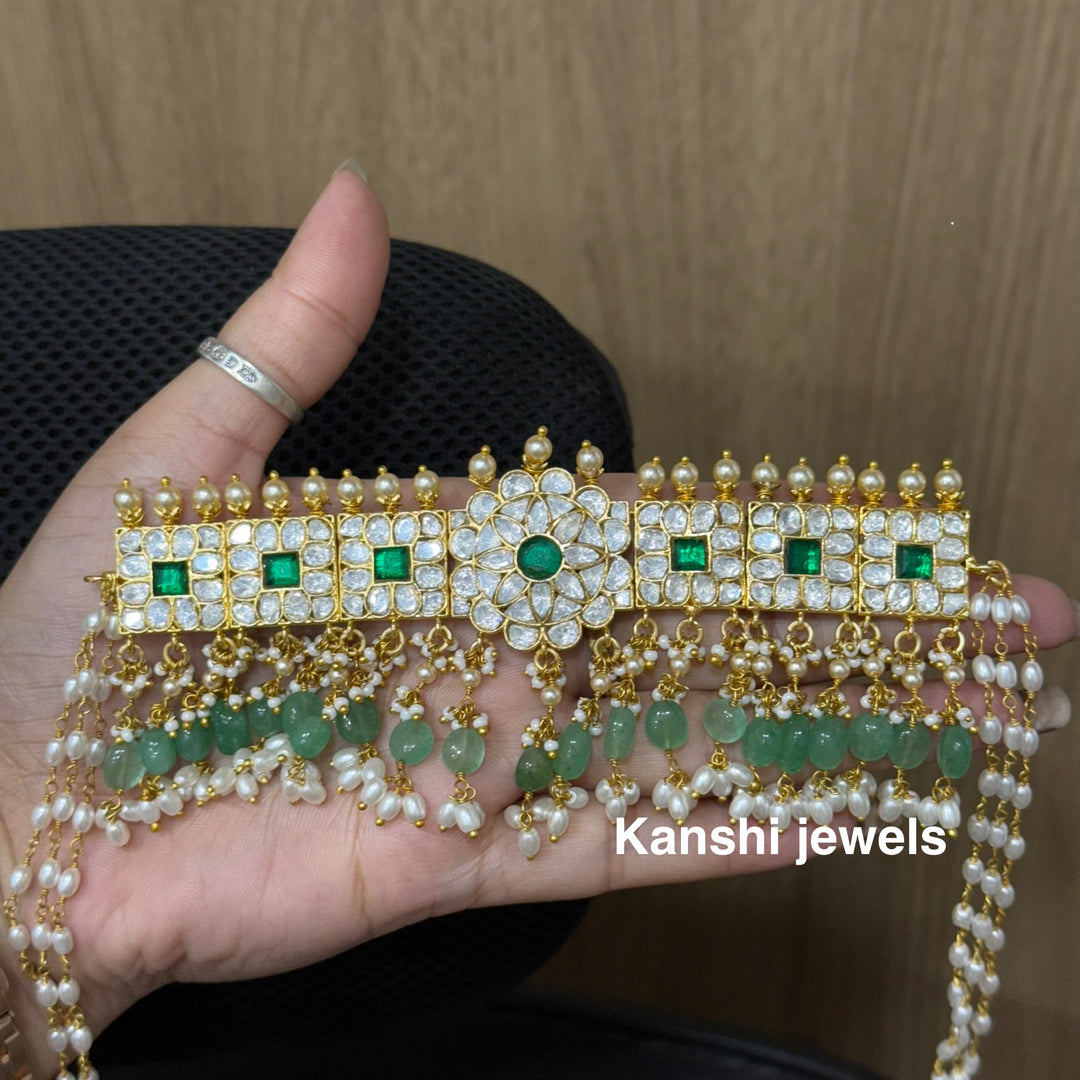 Mossanite chokar necklace