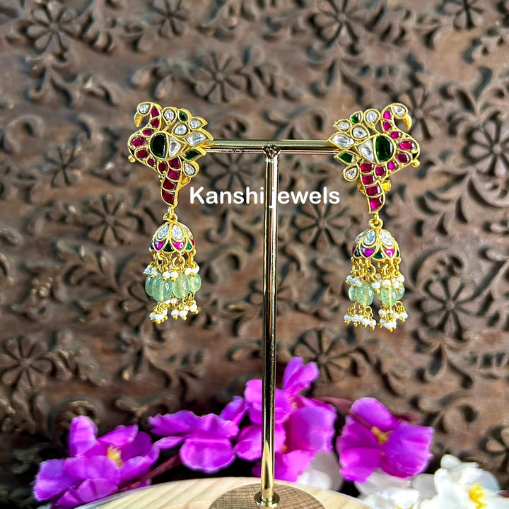 Peacock jhumki