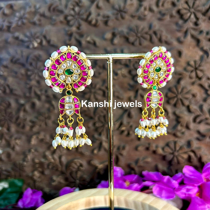 Rice pearls earrings