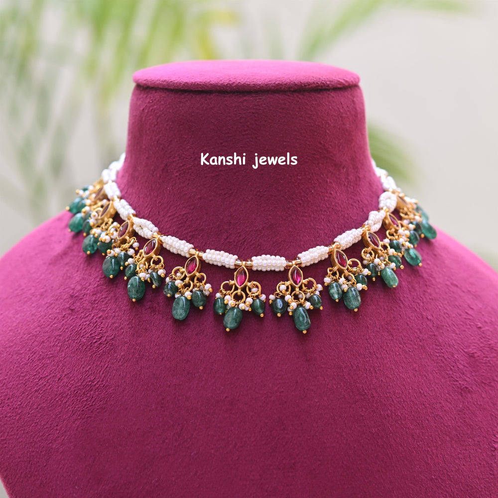 Kanshijewels , dulhan necklace , chokar necklace, kundan necklace, jadau necklace,  kanshi jewellery