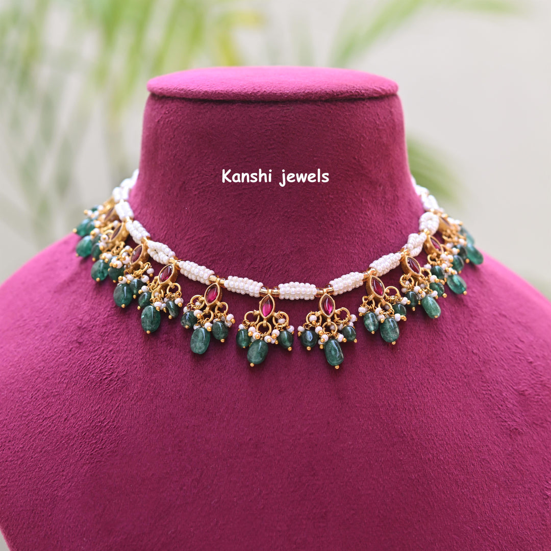Kanshijewels , dulhan necklace , chokar necklace, kundan necklace, jadau necklace,  kanshi jewellery