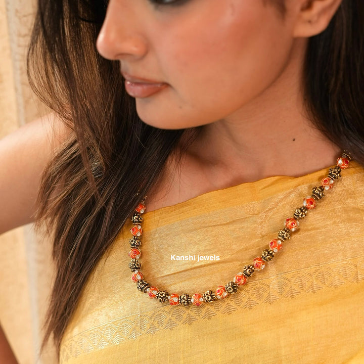 Nakashi Coral Fusion Chain Necklace