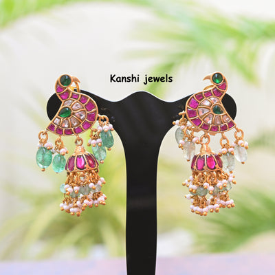 Jadau Kundan Jhumkas