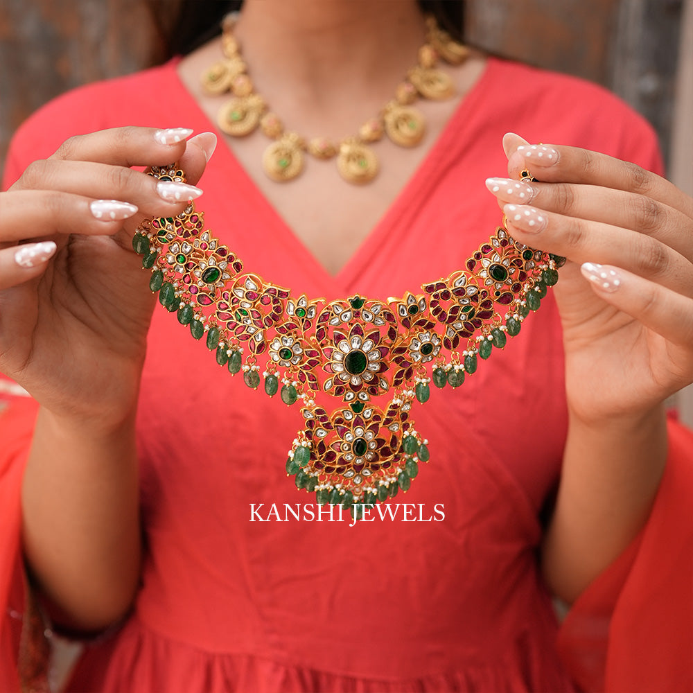 Jadau bridal necklace