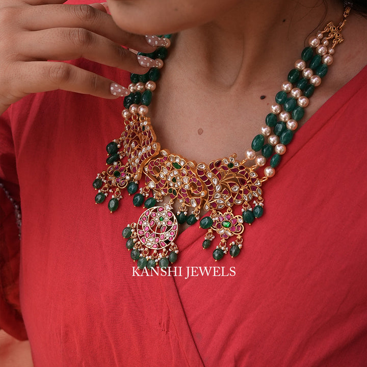 Dulhan rani jadau kundan traditional elegant chokar necklace